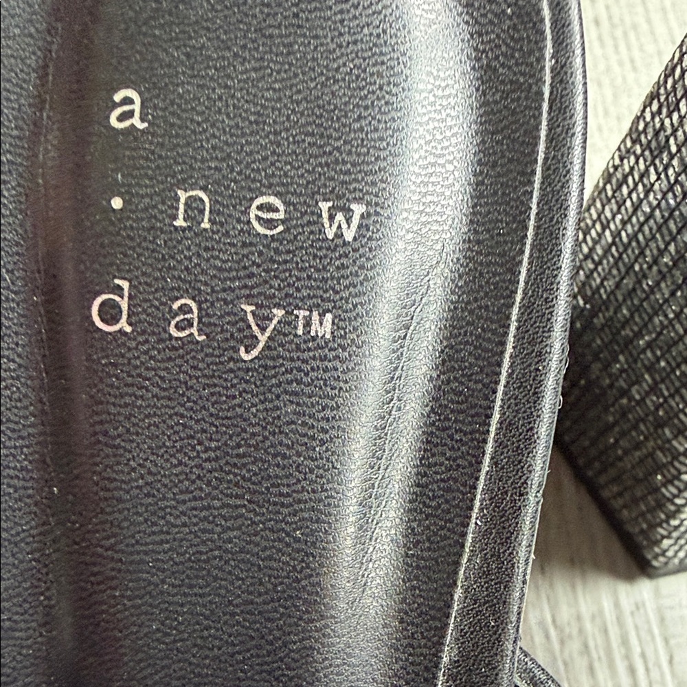 A New Day Women's Glittery Black Mules - Picture 3 of 9